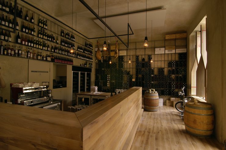 дизайн интерьера винного магазина