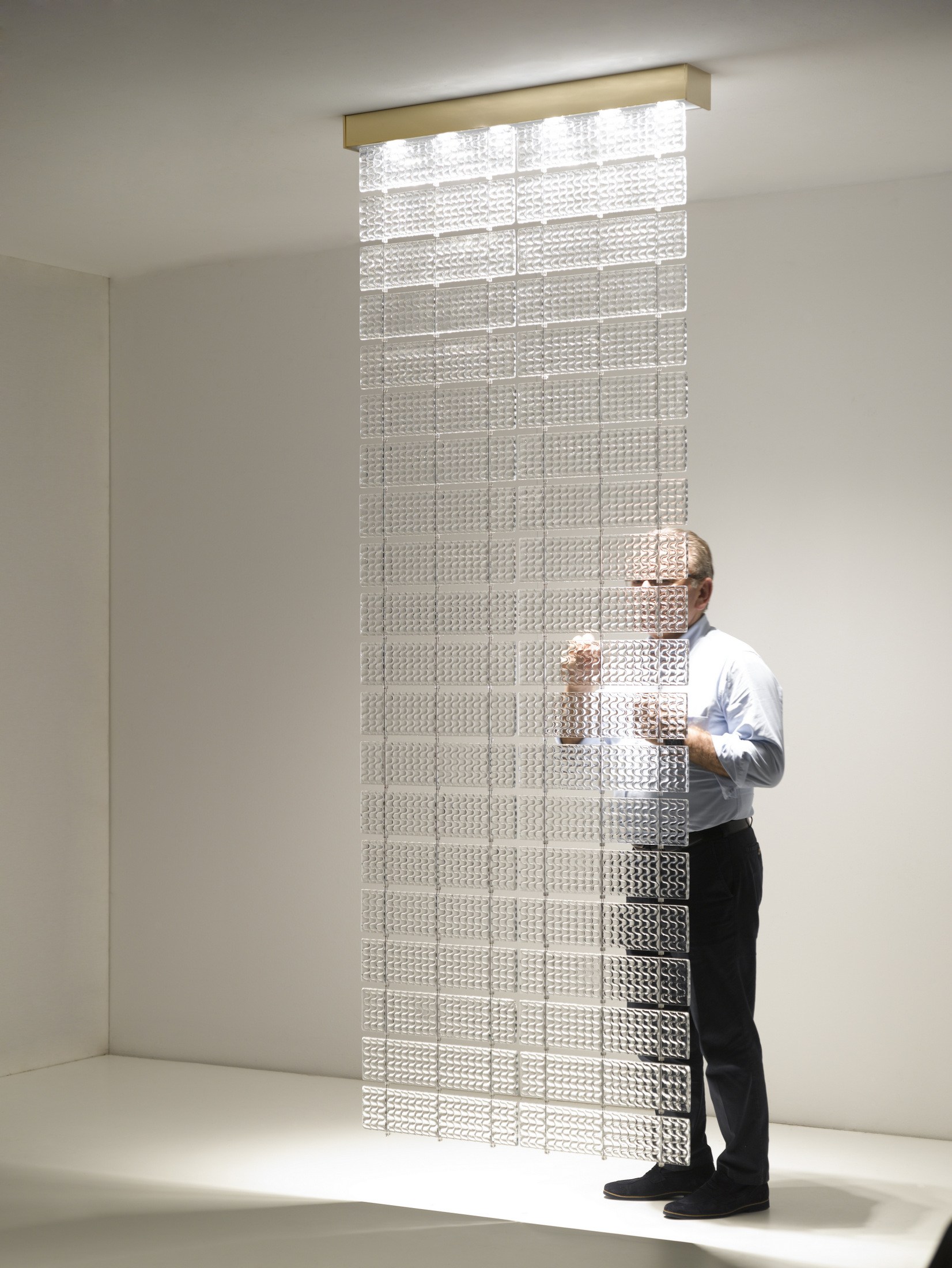 Fabbian Lamins литое архитектурное стекло с фактурой